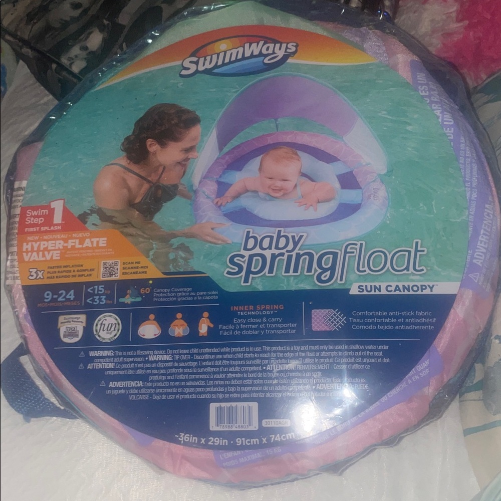 SwimWays Baby Spring Float with Sun Canopy